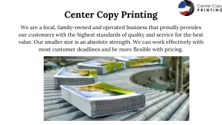 High-Quality Black and White Printing in Boulder - Center Copy Printing