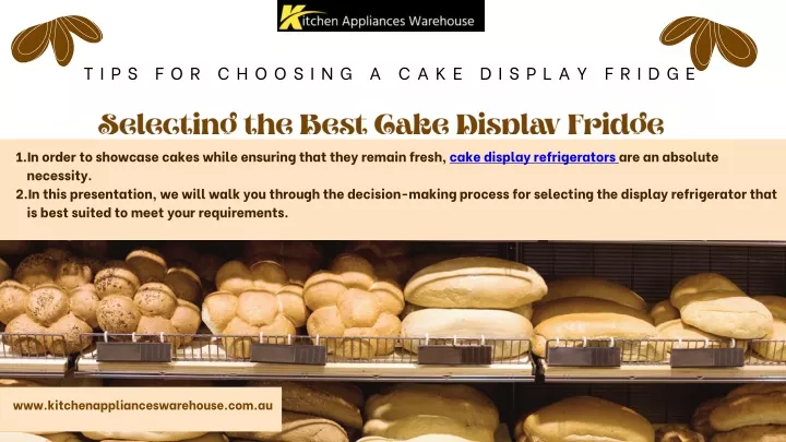 tips for choosing a cake display fridge