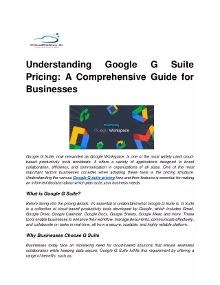 understanding pricing a comprehensive guide