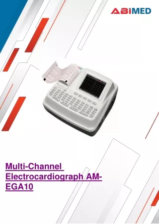 multi channel electrocardiograph am ega10