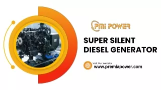 super silent diesel generator