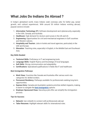 overseas jobs for indians