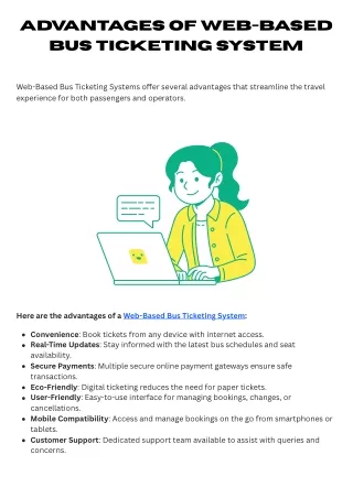 Advantages of web-based bus ticketing system