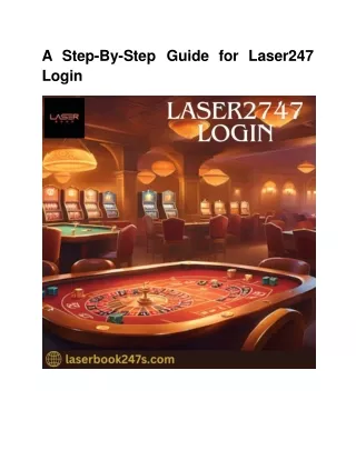 A Step-By-Step Guide for Laser247 Login
