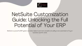 Maximize Efficiency with Our NetSuite Customization Guide