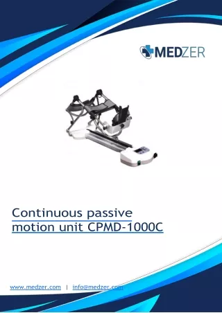 continuous passive motion unit cpmd 1000c