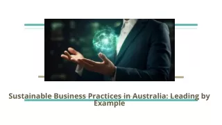 sustainable business practices in australia