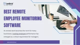 Best Remote Employee Monitoring Tools Track Performance Anywhere