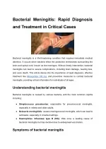 Bacterial Meningitis_ Rapid Diagnosis and Treatment in Critical Cases - slide 1