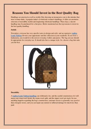 replica Louis Vuitton handbag