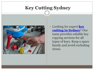 Key Cutting Sydney