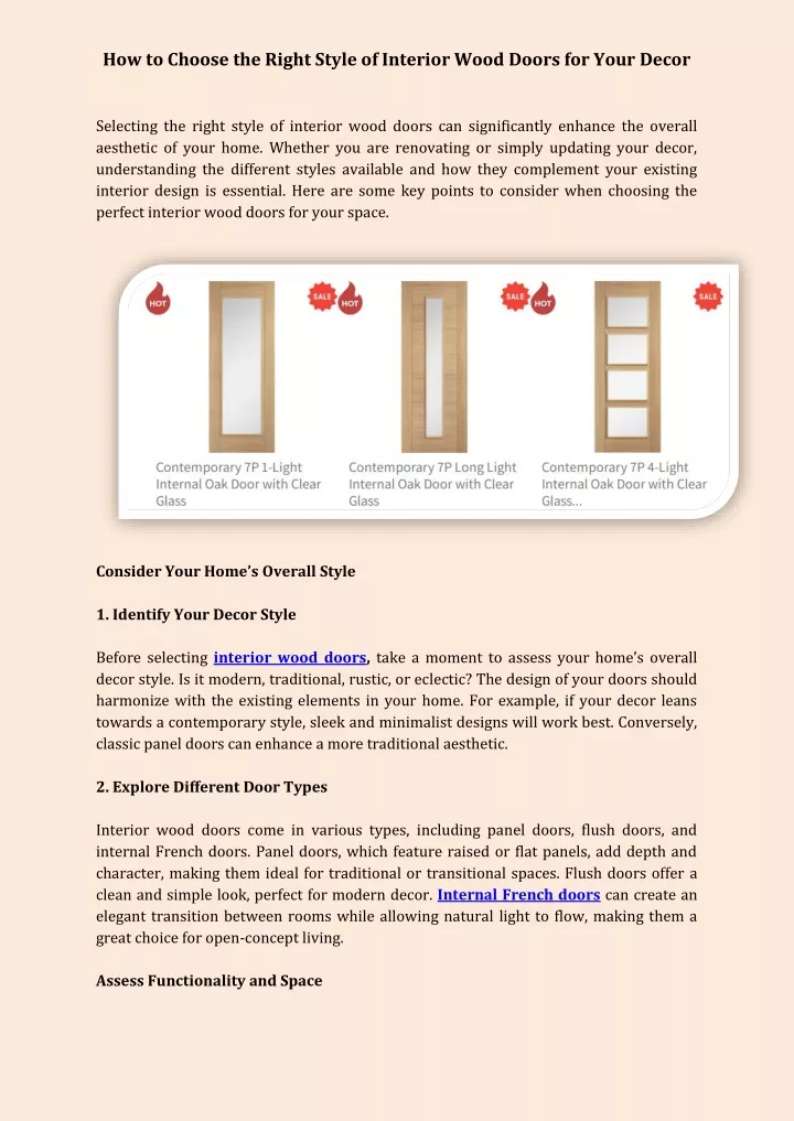 how to choose the right style of interior wood