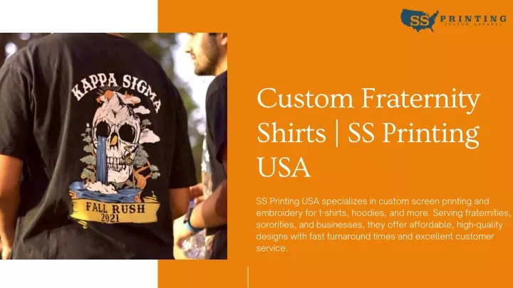 custom fraternity shirts ss printing usa