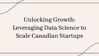 unlocking growth leveraging data science to scale