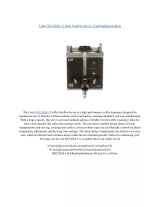 Curtis WCGEM-3 Coffee Satellite Server _ CateringSparesOnline