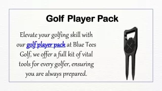 Golf Player Pack