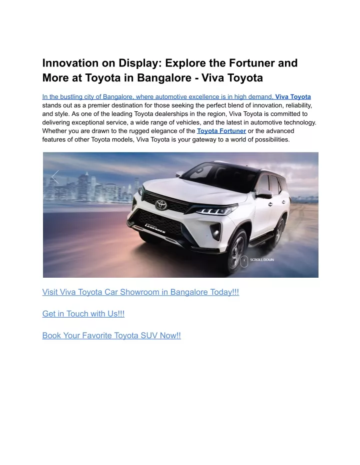 innovation on display explore the fortuner