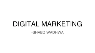 digital marketing