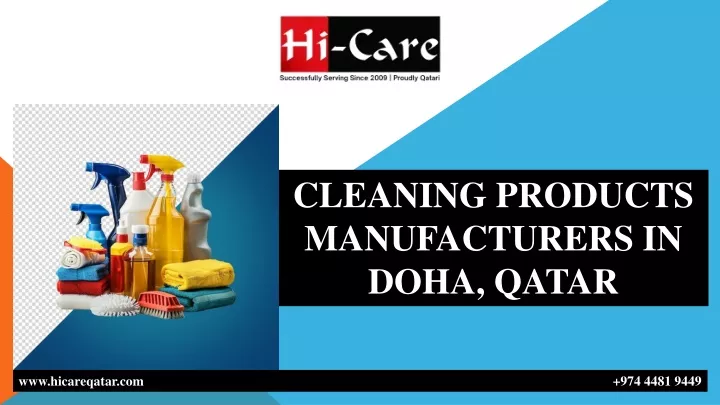 cleaning products manufacturers in doha qatar