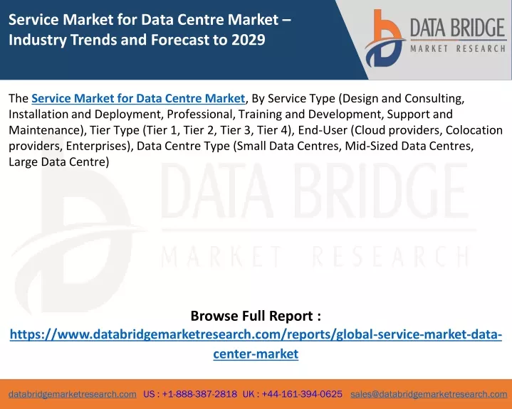 service market for data centre market industry