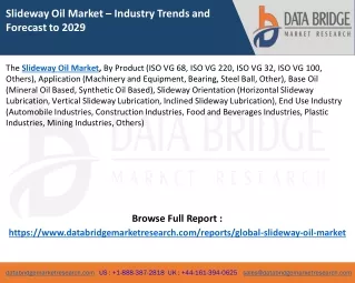 Slideway Oil Market