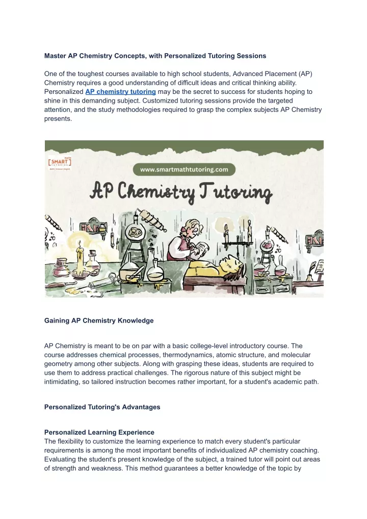 master ap chemistry concepts with personalized