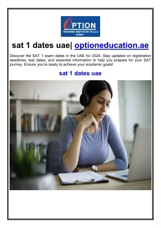 sat 1 dates uae optioneducation ae