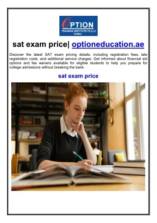 sat exam price optioneducation ae