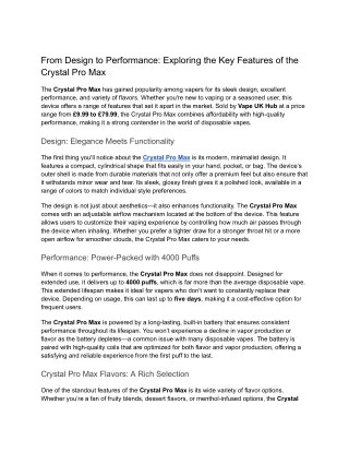 from design to performance exploring