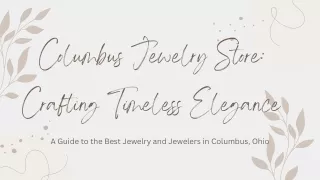 Columbus Jewelry Store