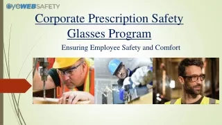 Corporate Prescription Safety Glasses Program