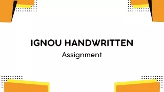 ignou handwritten