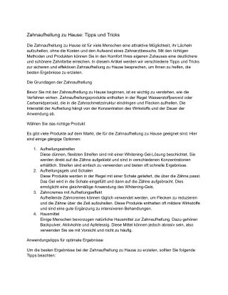 zahnaufhellung zu hause tipps und tricks