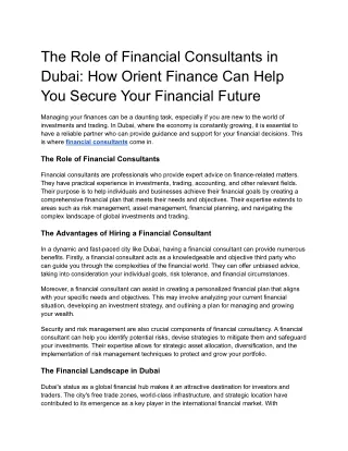 The Role of Financial Consultants in Dubai_ How Orient Finance Can Help You Secure Your Financial Future (1)