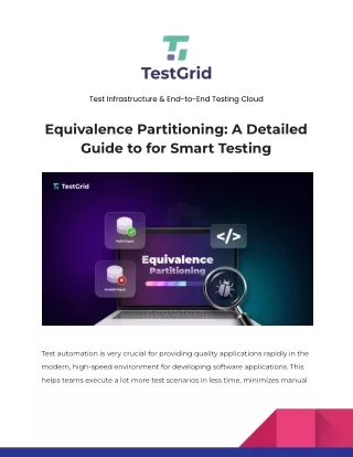 test infrastructure end to end testing cloud