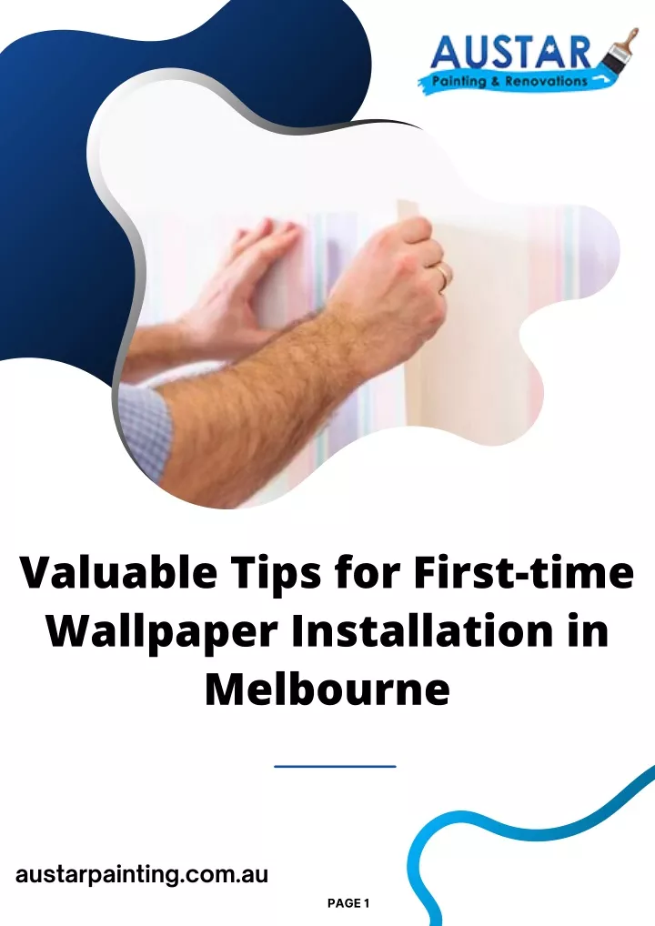 valuable tips for first time wallpaper