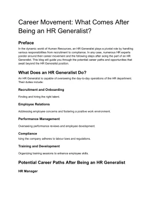 Career Movement_ What Comes After Being an HR Generalist_