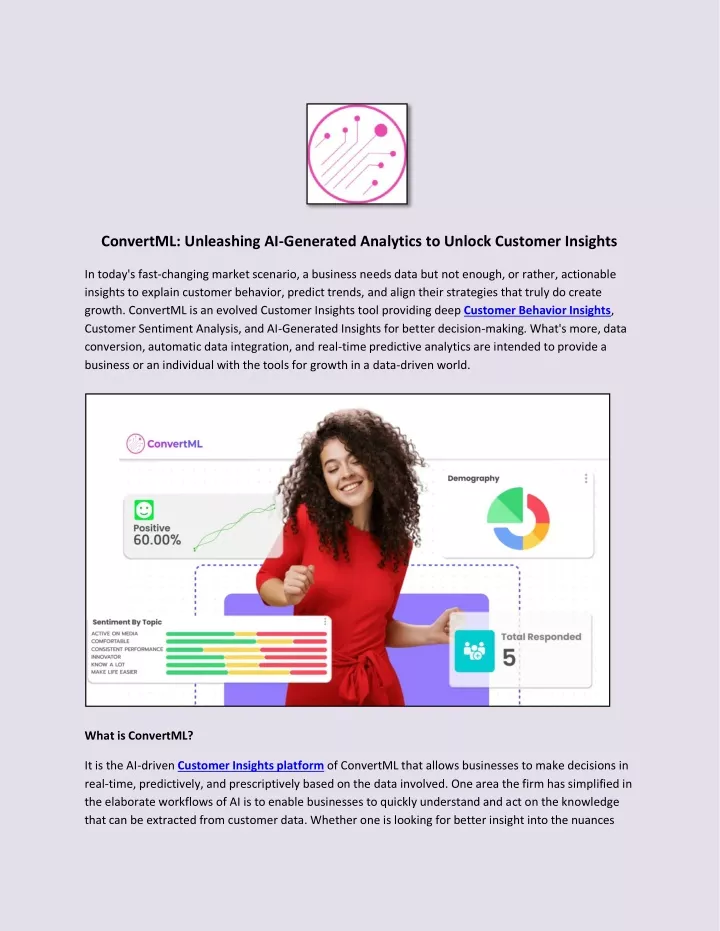 convertml unleashing ai generated analytics