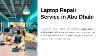 Laptop Repair Service in Abu Dhabi | 045490505