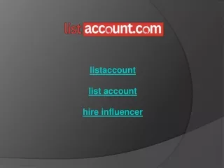 listaccount list account hire influencer