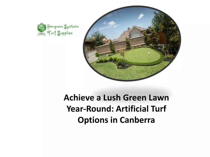 achieve a lush green lawn year round artificial