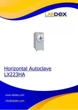 horizontal autoclave lx223ha www labdex com