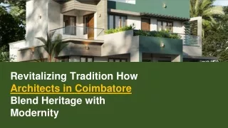 revitalizing tradition how architects