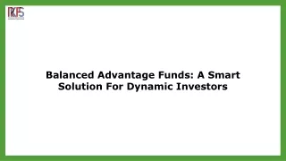 Best Balanced Advantage Funds for Long-Term Investors