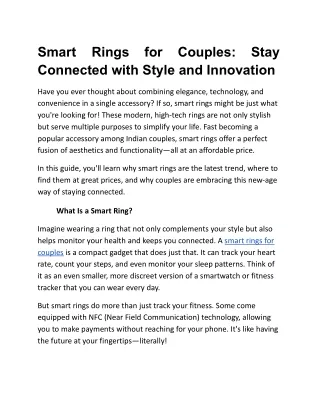 smart connected with style and innovation