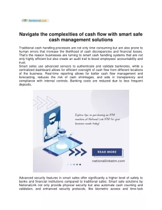 navigate the complexities of cash flow with smart