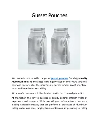 Gusset Pouches