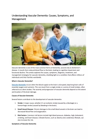 Vascular Dementia