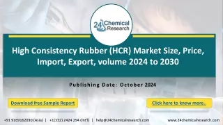China High Consistency Rubber (HCR) Market Global Outlook and Forecast 2024-2030