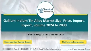 China Gallium Indium Tin Alloy Market Global Outlook and Forecast 2024-2030